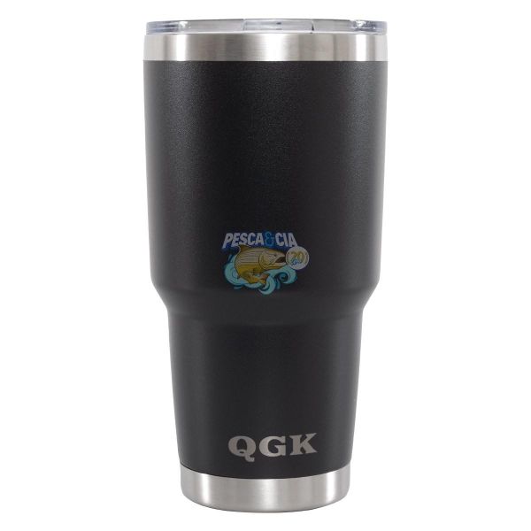 Copo Term Tumbler QGK Black Com tampa 887ml