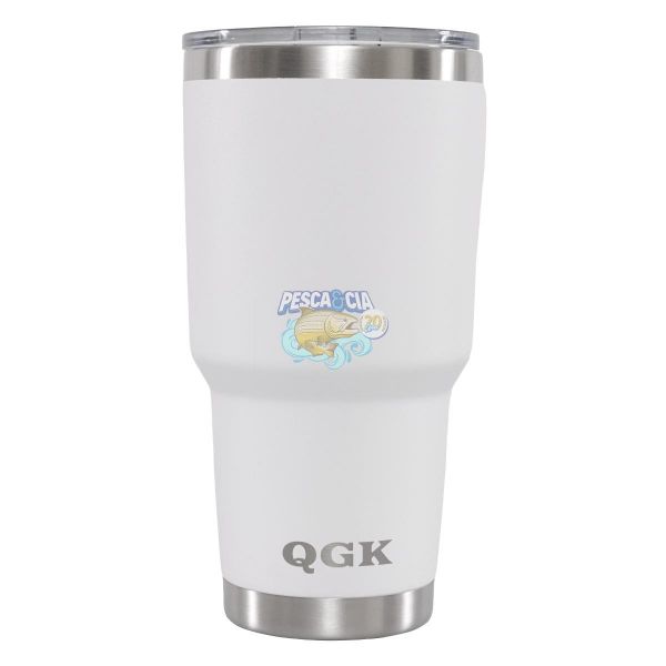 Copo Term Tumbler QGK White Com tampa 887ML 