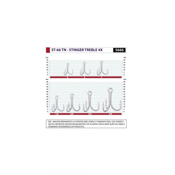 Garatéia Owner Stinger Treble ST-66TN 4X N° 1/0