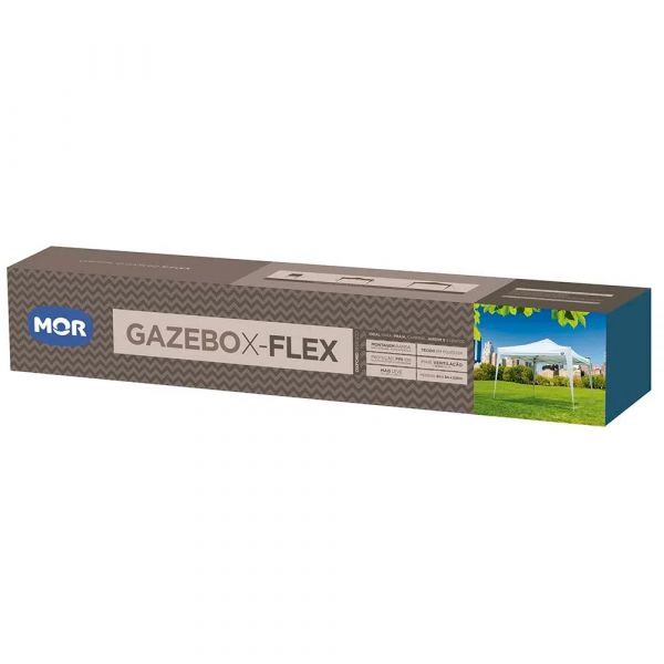 Gazebo X-flex Mor 3x3 Branco