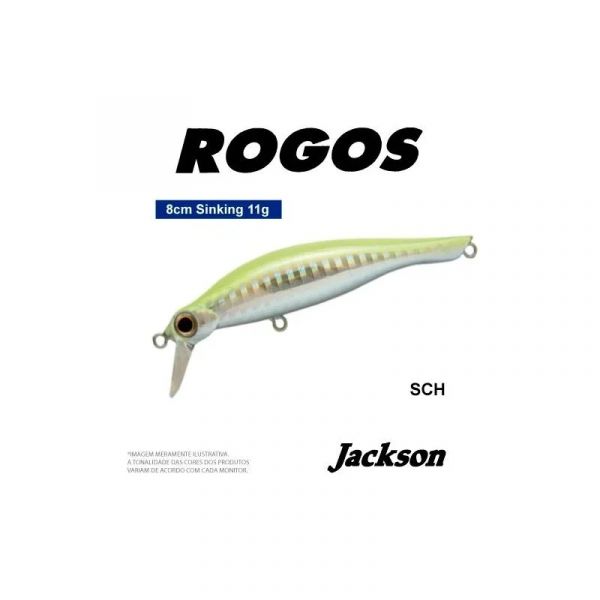 Isca Artificial Jackson Rogos Sinking COR.-SCH