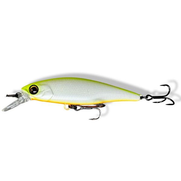 Isca Artificial Jackall Squad Minnow 80sp Chartreuse Back Pearl