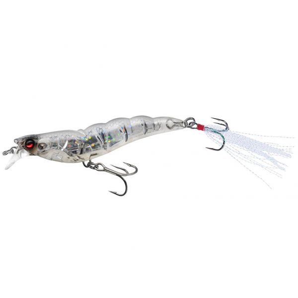 Yo-Zuri R1161-HGS Crystal 3D Shrimp Slow Sinking Lure, Holographic Ghost  Shrimp