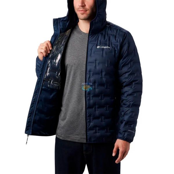 Jaqueta Columbia Delta Ridge Down Hooded Azul EEG