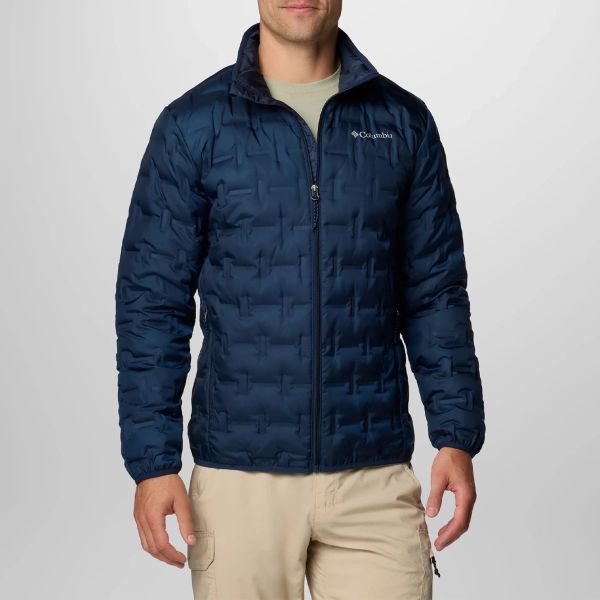 Jaqueta Columbia Delta Ridge II Down Collegiate Navy Tam. EGG