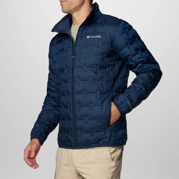 Jaqueta Columbia Delta Ridge II Down Collegiate Navy Tam. EGG