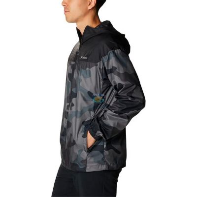 Jaqueta Columbia Masculina Flash G Preto/Camuflado