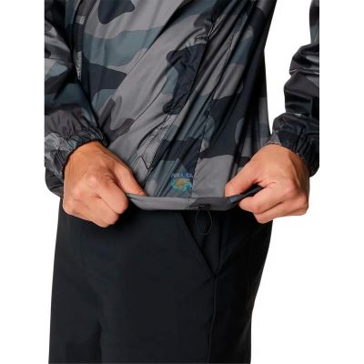 Jaqueta Columbia Masculina Flash G Preto/Camuflado