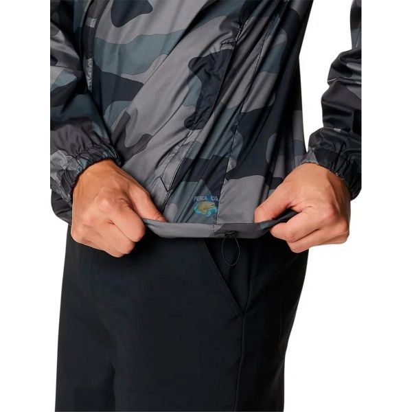 Jaqueta Columbia Masculina Flash GG Preto/Camuflado