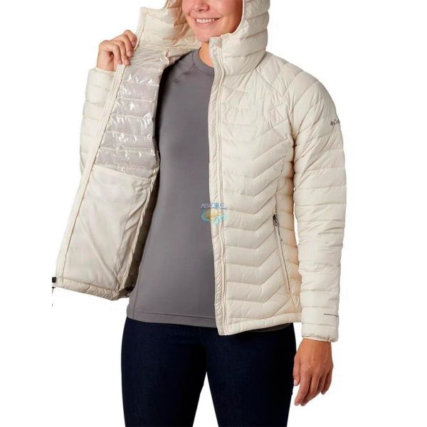 Jaqueta Columbia Powder Lite Creme Feminina PP 