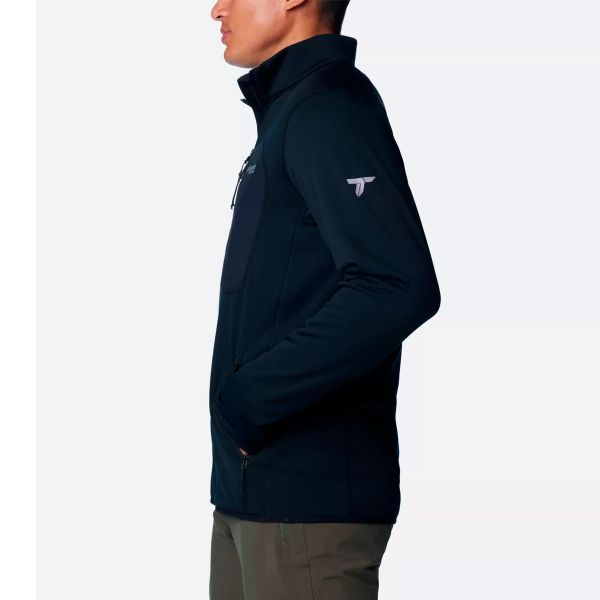 Jaqueta Columbia Triple Canyon Grid Fleece Full Black Tam.Eeg 