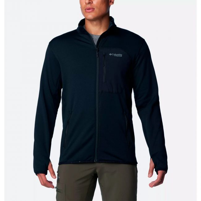 Jaqueta Columbia Triple Canyon Grid Fleece Full Black Tam.G