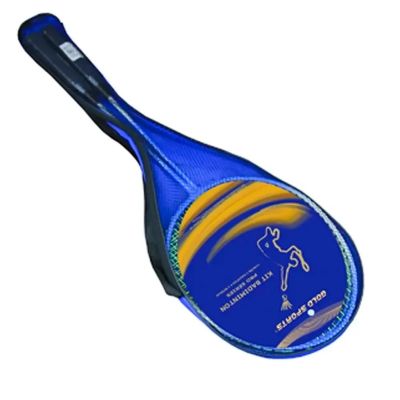 Kit Badminton Gold Sports 2 Raquetes 2 Petecas Azul Ref. Kitbadaz