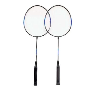 Kit Badminton Gold Sports 2 Raquetes 2 Petecas Azul Ref. Kitbadaz