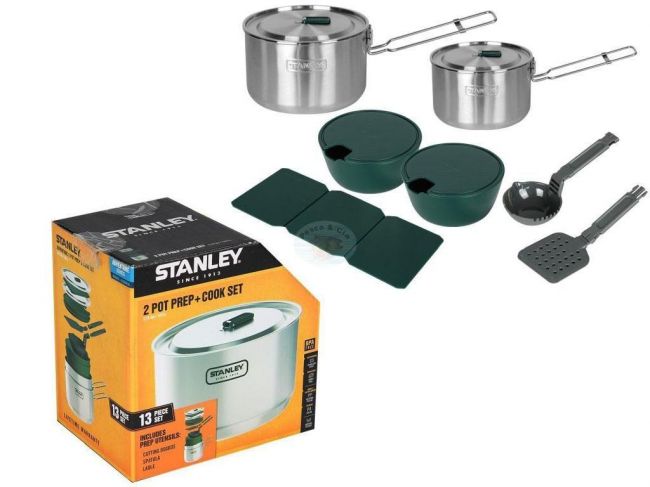 Kit de Cozinha Prep & Cook Stanley 13 Peças - Aço Inox