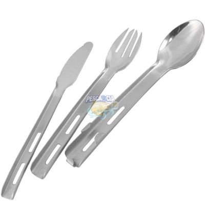 Kit Talher Aço Inox Coleman