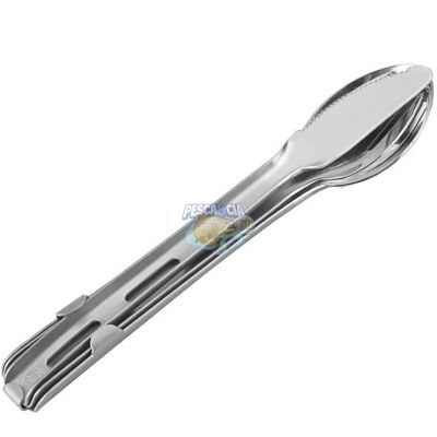 Kit Talher Aço Inox Coleman