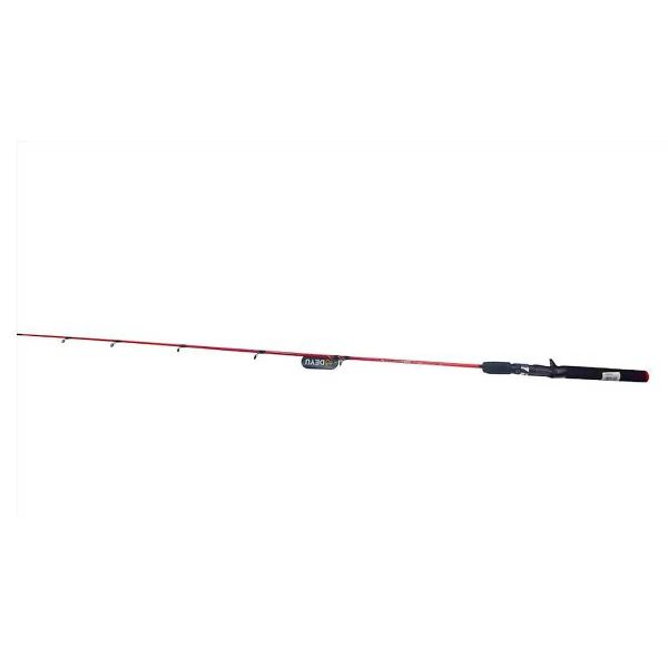 Kit Vara Deyu Max Bull Sfs1502m Vermelha 8-17lb + Molinete Pesca Brasil Rubi 2000