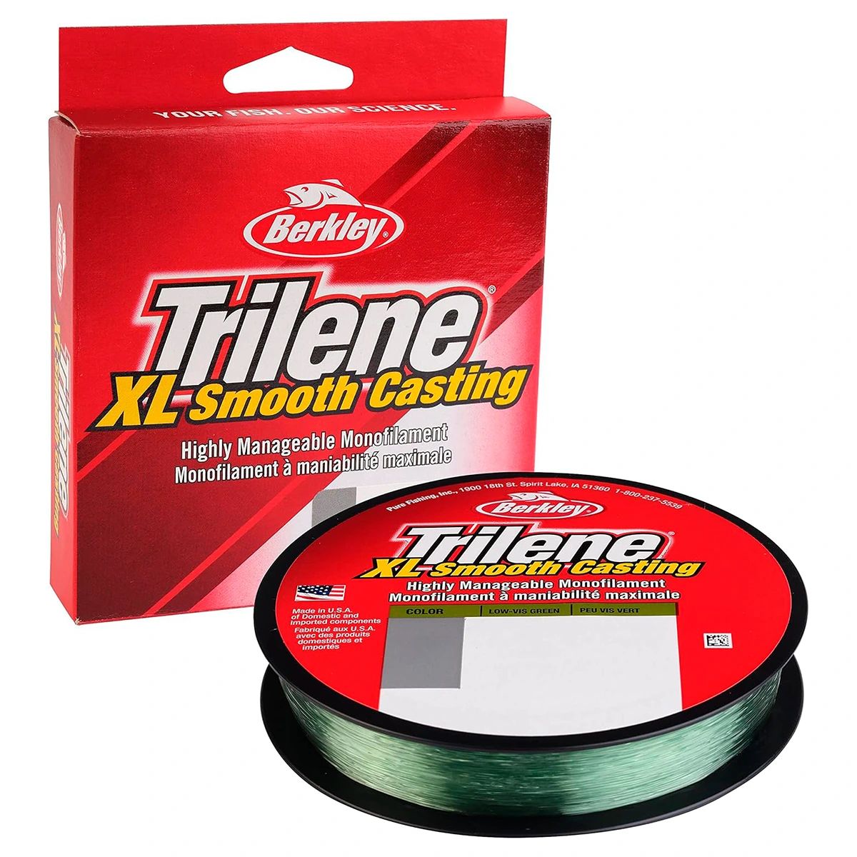 Linha Berkley Trilene Green XL 17lb 0,43mm 300m