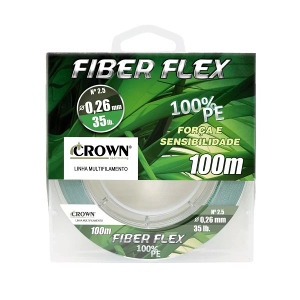 Linha Multifilamento Fiber Flex 0.30mm 100mt 50lbs