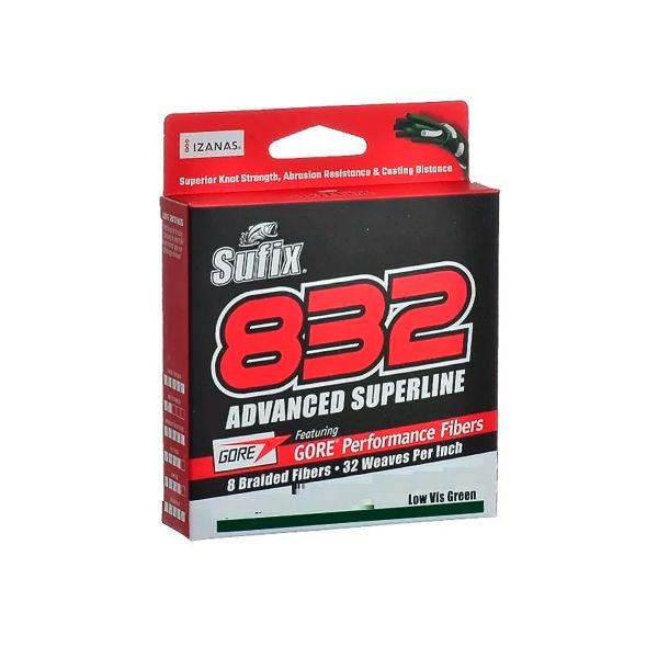 Linha Sufix Multifilamento 832 0,38mm 120 Metros - 79 Libras 