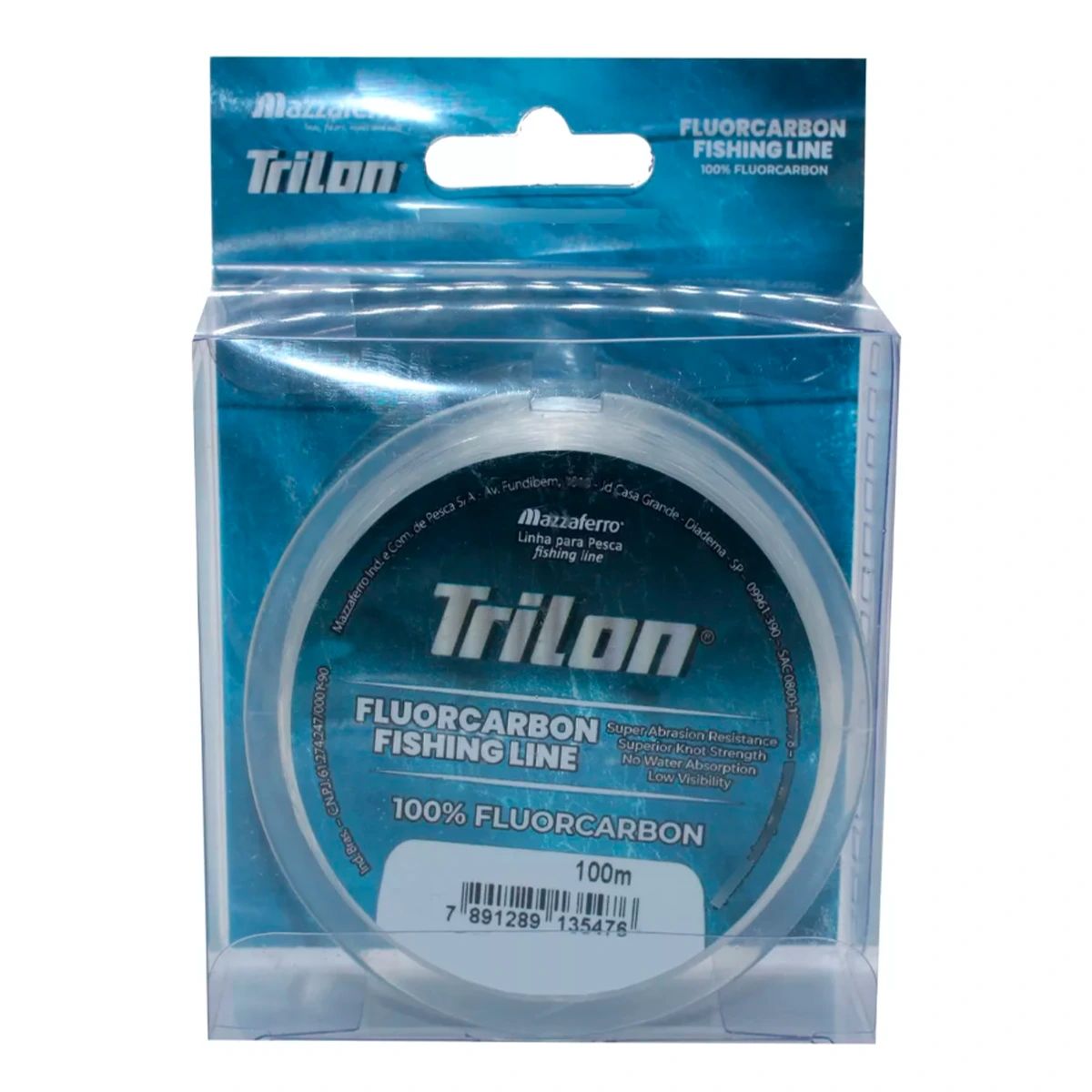 Linha Trilon Leader Fluorcarbono 100m BCA 0.47mm 29lbs