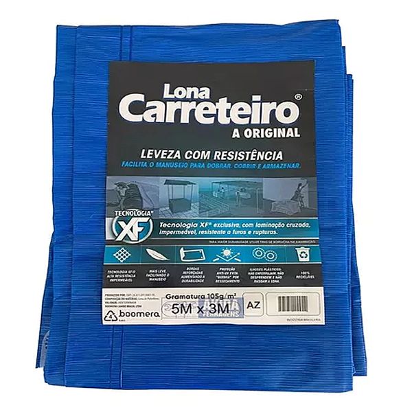 Lona Carreteiro 5x3m Azul