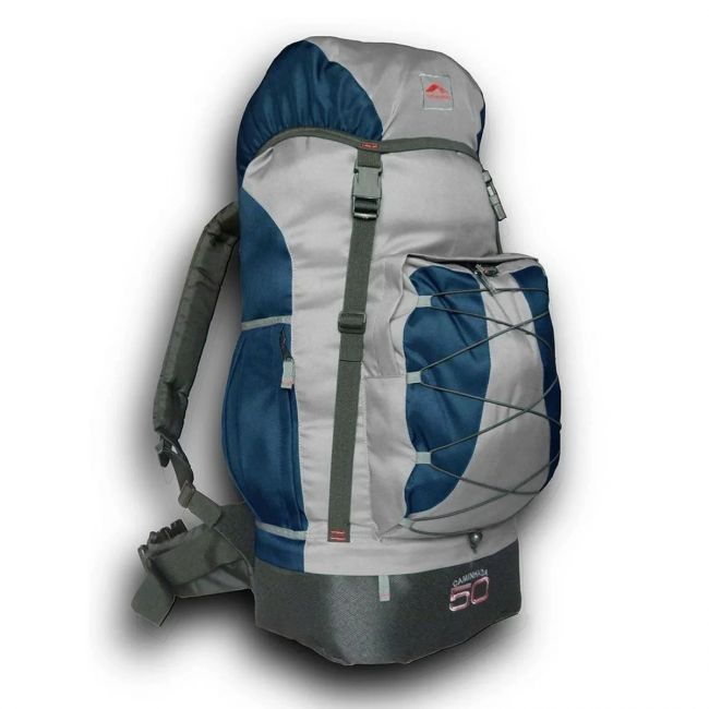 Mochila Caminhada 50Lts Marinho/Cinza