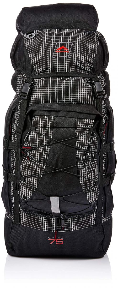 Mochila Montanha 75L QUADRICULADO PRETO