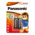 Pilha 2AA Alcalina Panasonic Cartela 73306A