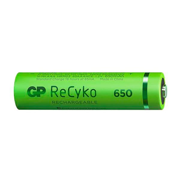 Pilha Recarregável GP Recyko C/ 2 AAA Nimh 650MAH 1,2V Ref. GPRHCH63E000