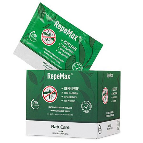 Repemax Lenço C/Repelente Natucare C/20 Saches