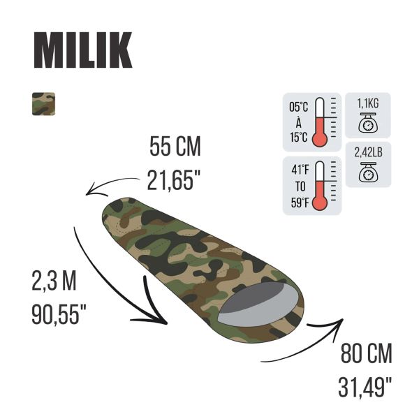 Saco De Dormir Milik Camuflado Ntk- 230100