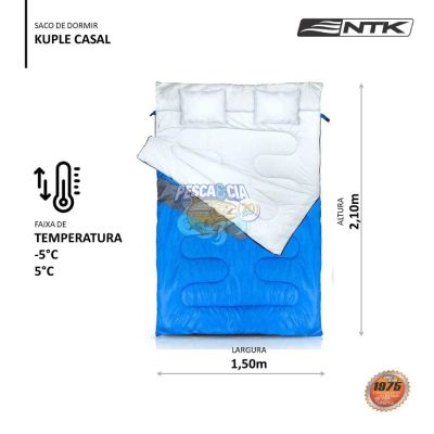 Saco De Dormir Nautika Kuple Casal Azul 231010