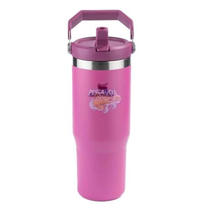 Tumbler Térmico Stanley Flip Straw Rosa 887ml