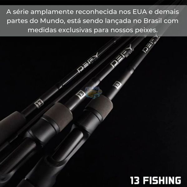 Vara 13 Fishing Defy Black 5'8" 17-25LB Carretilha - Inteiriça