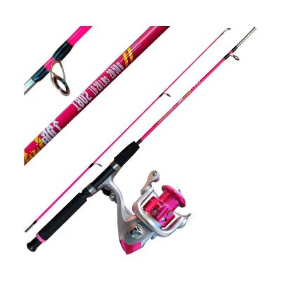 Vara Max Bull 1652m Rosa + Molinete Harpoon Ac 3000 Rosa